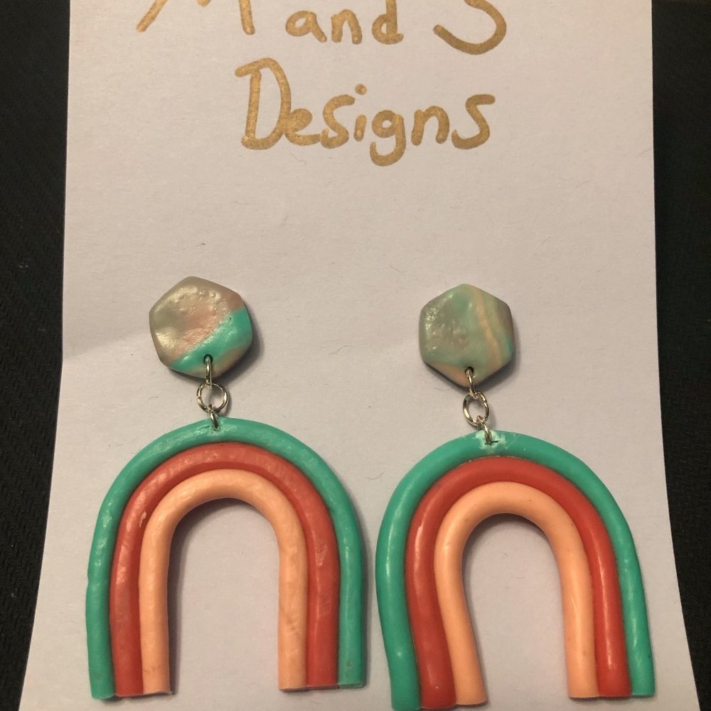 Polymer clay earrings